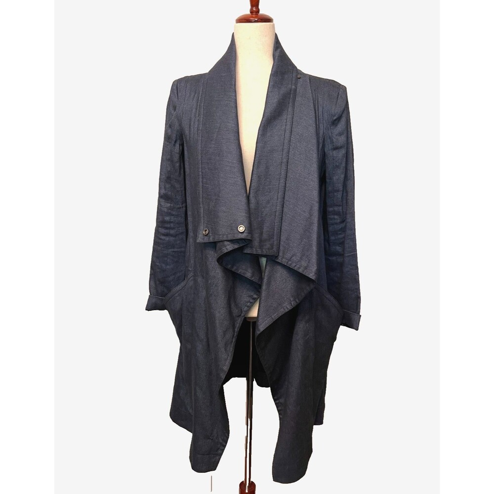 Schai Ny Designer Suk Chai Jacket Women's S Avant Garde Drape Front Asymmetrical